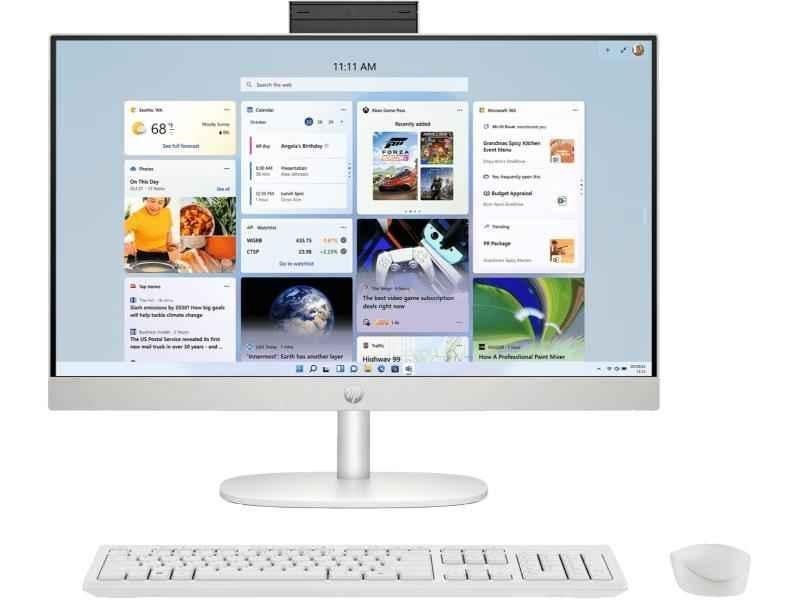 HP 24-CR0485IN All in One White Desktop PC with 13th Gen/Win 11 Home/Intel Core i5-1334U/16 GB & 23.8 inch Display, C21GLPA