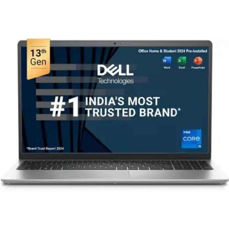 Dell Inspiron 3530 Platinum Silver Thin & Light Laptop with Intel 1334U Core i5 13th Gen 16GB/512GB SSD Windows 11 Home/MS Office & 15.6 inch Display, OIN353034071RINS1MO