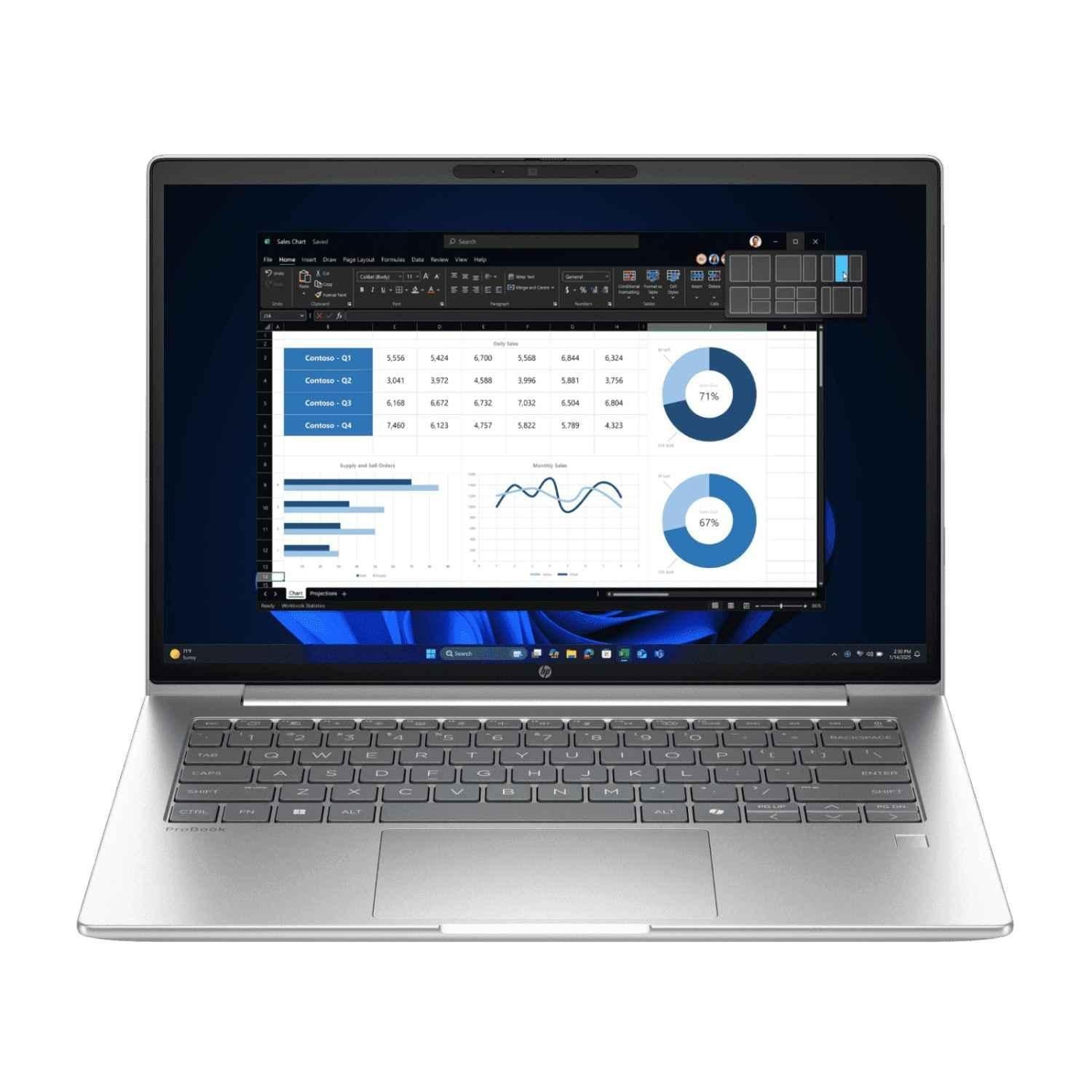 HP Probook 440 G10 Intel Core i5-1334U/16GB/512GB/Intel Iris X Graphics/DOS 14 inch FHD Laptop with 3 Years Warranty, C22NMAT