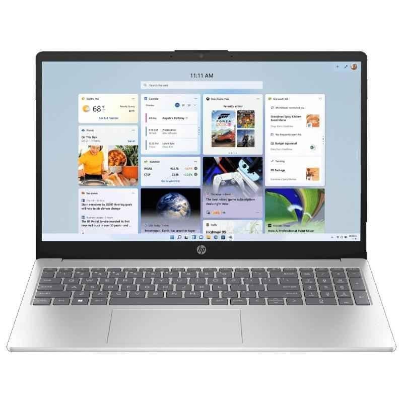 HP 15-FC0154AU AMD Ryzen 3 7320U /8GB LPDDR5 RAM/512GB/Natural Silver Laptop with 15.6 inch FHD Display, 9D3M8PA