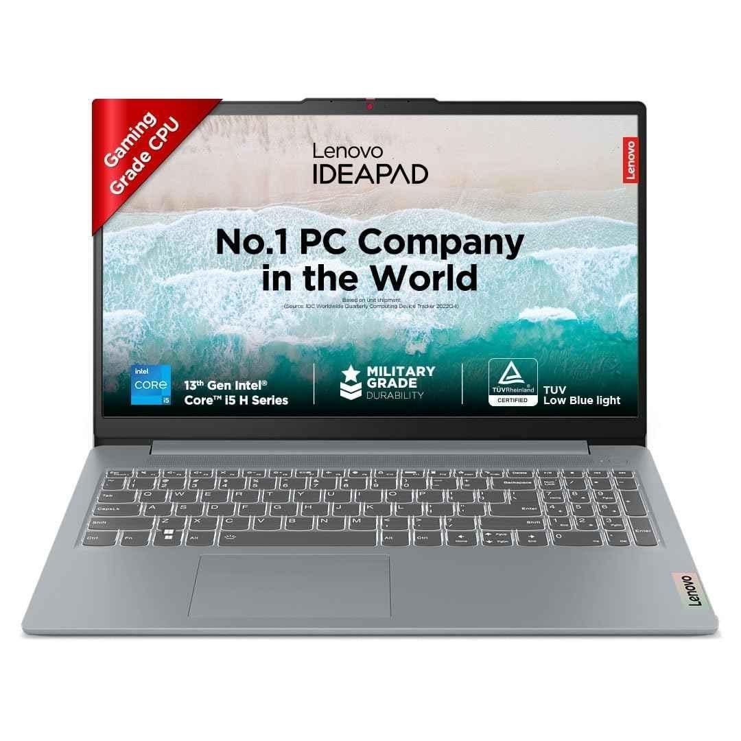 Lenovo IdeaPad Slim 315IRH8 Grey Laptop with Intel Core i5-13420H/12th Gen/DDR5/16GB/512GB Windows 11 Home & 15.6 inch Display, 83EM0023IN