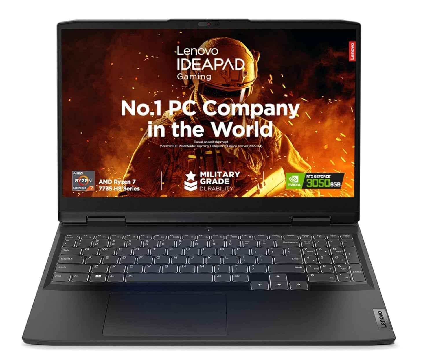 Lenovo IdeaPad Gaming 315ARH7 Onyx Grey Laptop with AMD Ryzen 7 7735HS/DDR5/ 16GB/512GB Windows 11 Home & 15.6 inch Display, 82SB00QSIN