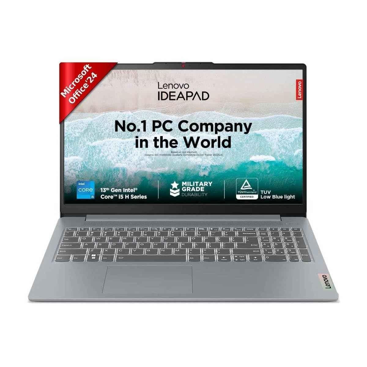 Lenovo IdeaPad Slim 315IAH8 Arctic Grey Laptop with Intel Core i5-12450H/12th Gen/DDR5/16GB/512GB Windows 11 Home & 15.6 inch Display, 83ER00KPIN