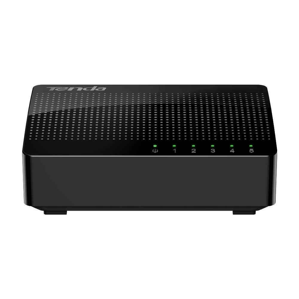 Tenda SG105 5 Port Black 10/100/1000Mbps Ethernet Switch with Smart LED