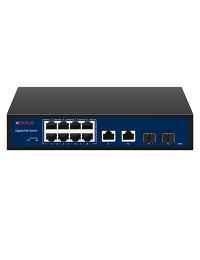 CP Plus 10 Ports 1000Mbps POE Switch, CP-DNW-GPU8G2F2-96
