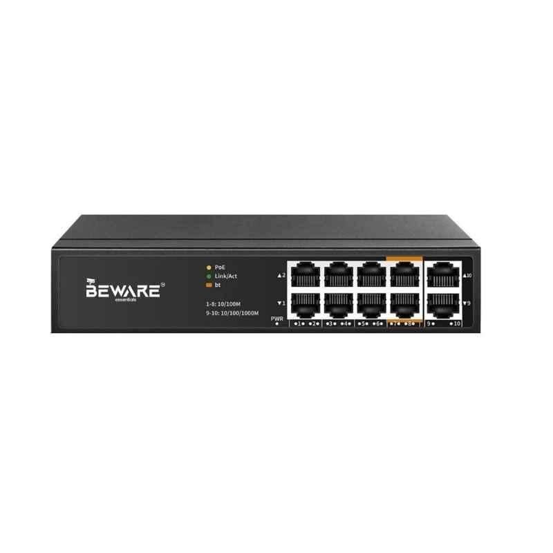 Beware 8 Port PoE Switch Full Gigabit | High-Speed Gigabit PoE Network Switch for CCTV Surveillance & Networking