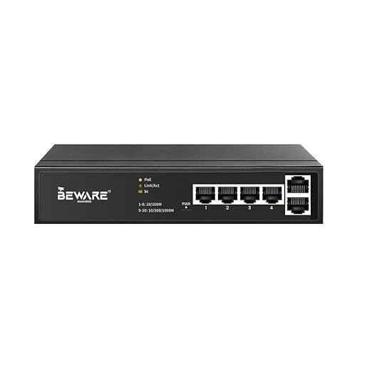 Beware 4 Port PoE Full Gigabit Switch | Compact Gigabit PoE Network Switch for CCTV Surveillance & IP Networking