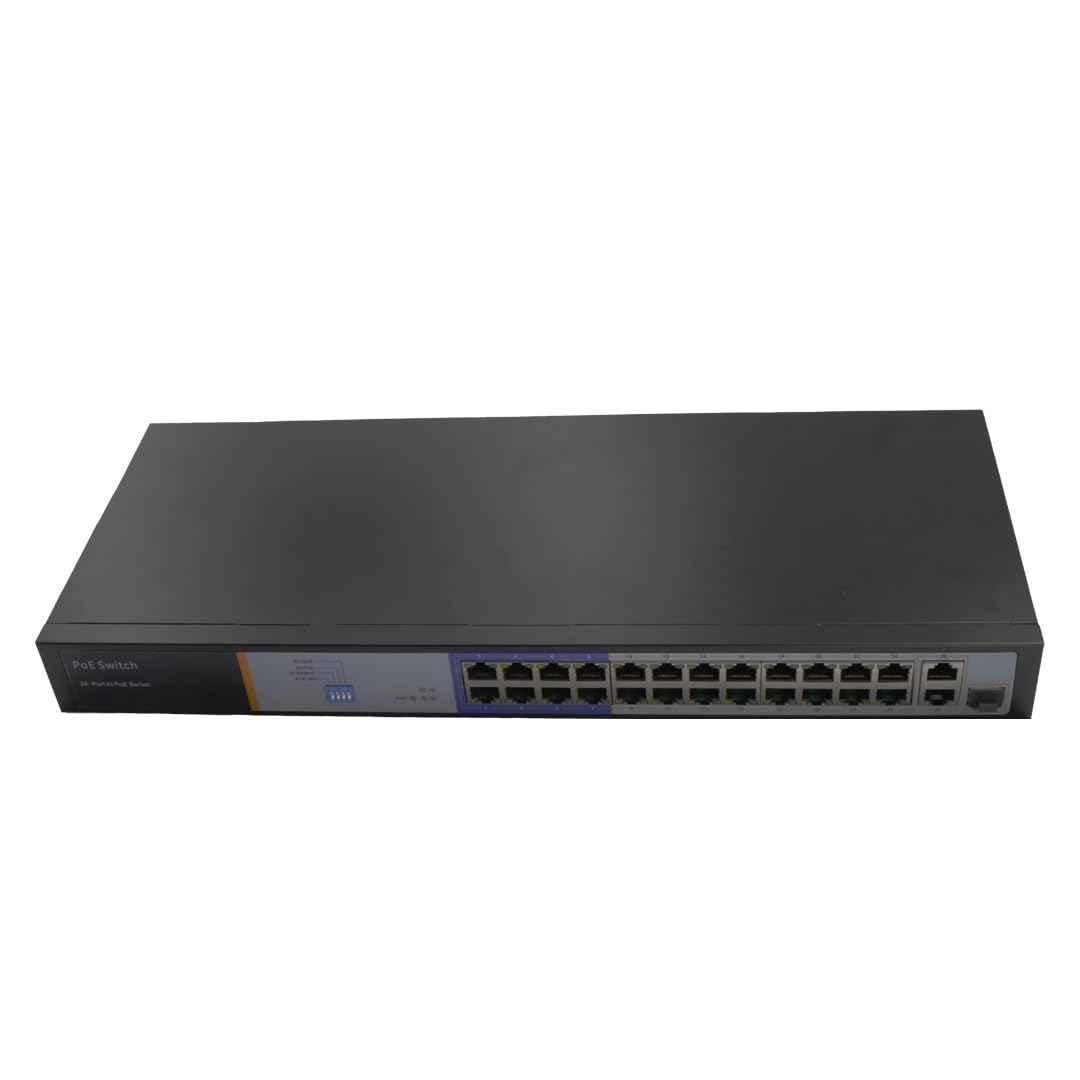 Beware 24 Port PoE Switch Full Gigabit | Enterprise Rack Mount Gigabit PoE Network Switch for CCTV Surveillance