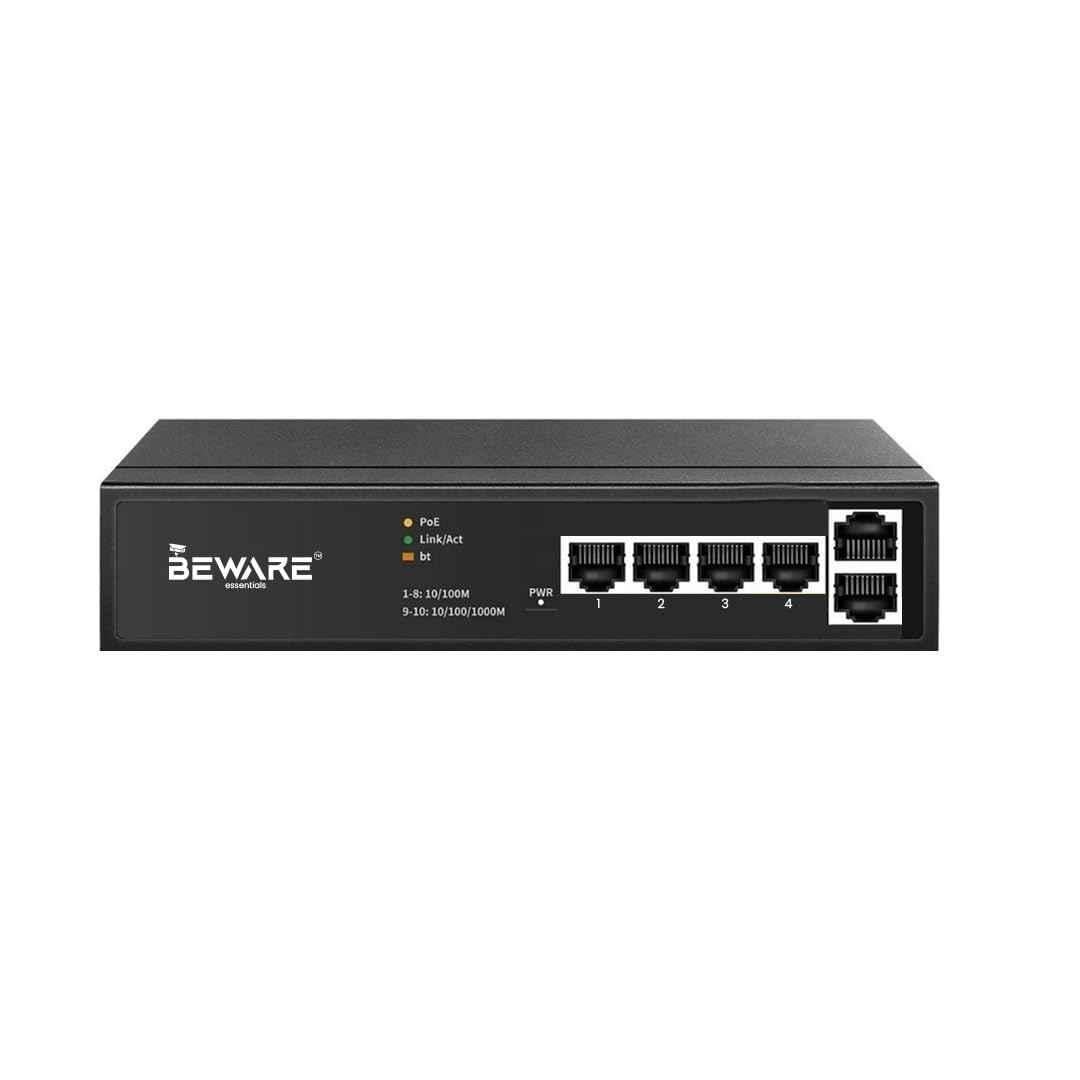 Beware 4 Port PoE Switch | 10/100 Mbps Network Switch for CCTV & IP Cameras