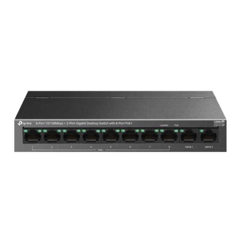 TP Link 8 Ports 30W 10/100Mbps PoE Network Switch, LS1210P