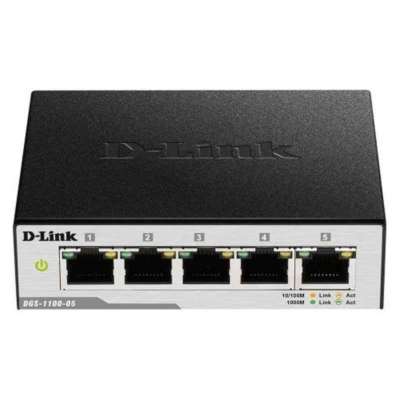 D-Link 5-Ports Gigabit Smart Managed Switch, DGS-1100-05