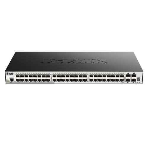 D-Link 52 Ports Stackable Gigabit Network Switch with 4x10GbE SFP+ Ports, DGS-1510-52X