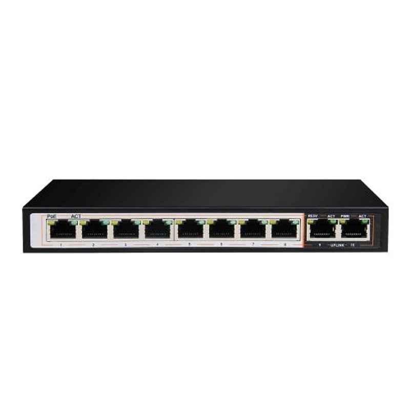 D-Link 1000Mbps 8 Port 2GE Uplink 250M PoE Switch, DGS-1010P-E