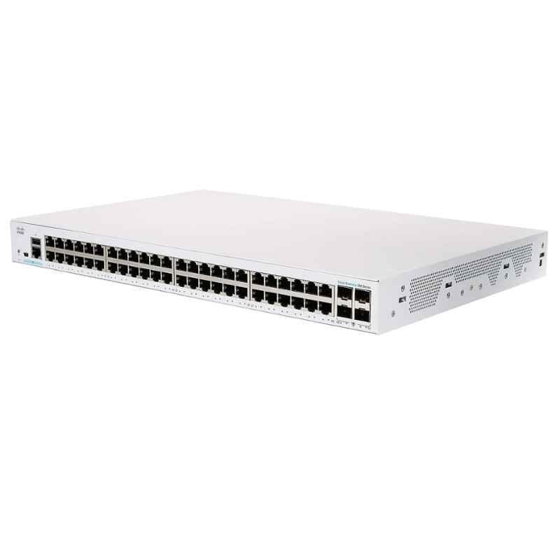 Cisco 48.64W 48 Port PoE 4x1G SFP Smart Network Switch, CBS250-48T-4G
