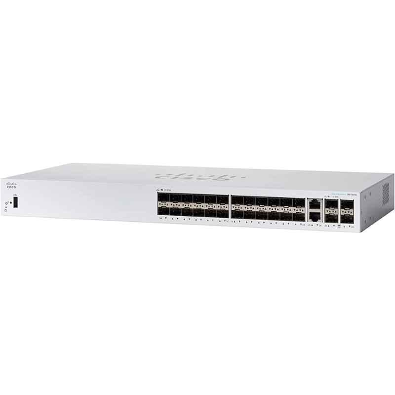 Cisco 350 Series 24-Port 2x1G SFP Business Managed Switch, CBS350-24S-4G-IN