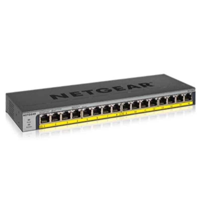 Netgear 183W 16 Ports 32 Gbps Gigabit Ethernet Unmanaged Switch with 16 Ort Poe Plus, GS116PP
