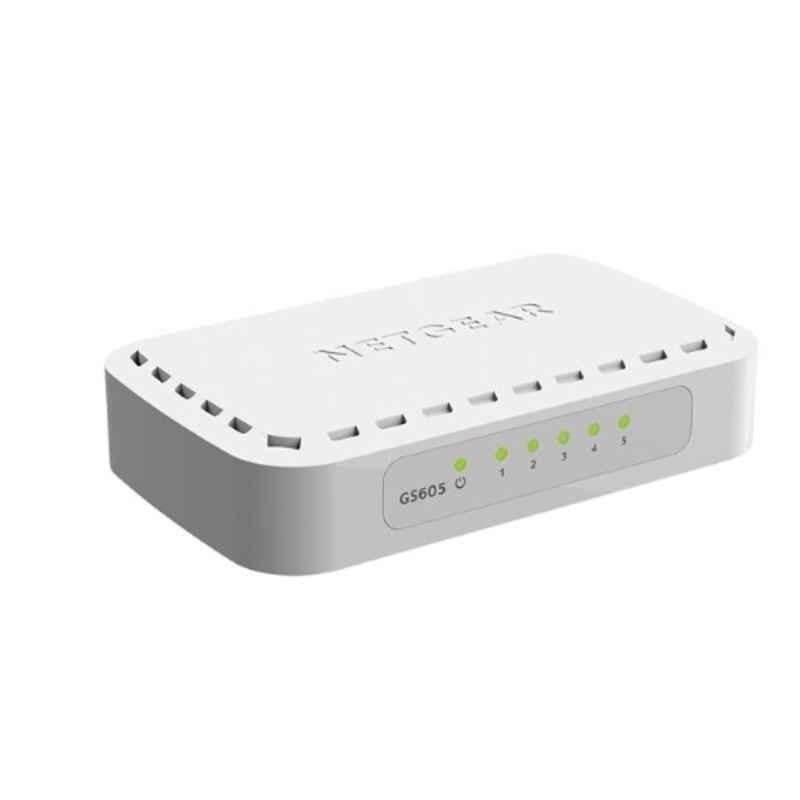 Netgear 5-Port Gigabit Ethernet Switch, GS605