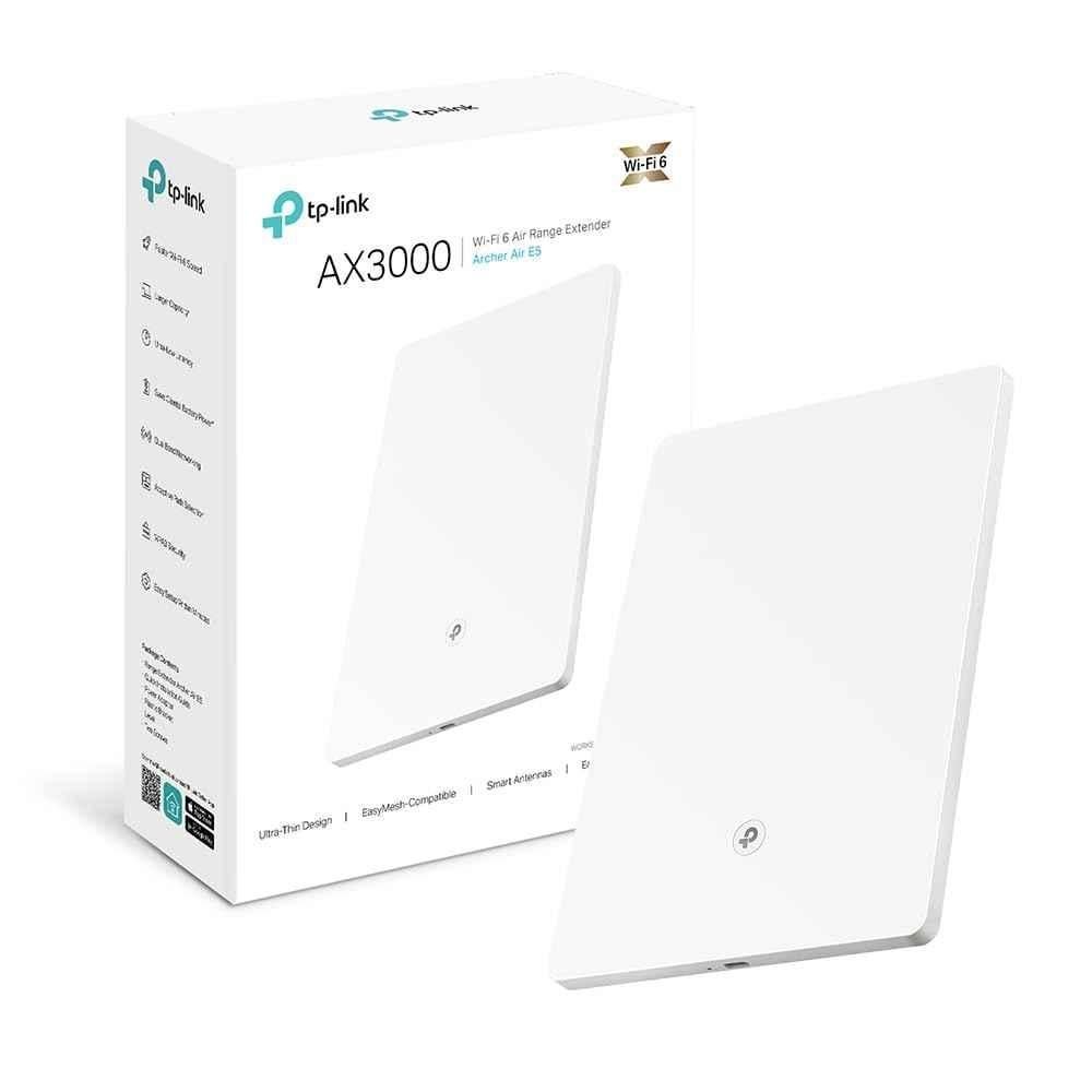 TP-Link Archer Air R5 2402 Mbps 2.4GHz White Wi-Fi 6 Wall-Mounted Router with Ultra-Thin, Compact, Dual Band Wi-Fi & Smart Beamforming Antennas