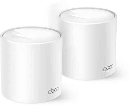 TP-Link Deco X10 1500 Mbps 5GHz White Wi-Fi 6 Whole Home Dual Band Mesh Wi-Fi System with Connect up to 120 Devices, AX1500 (Pack of 2)