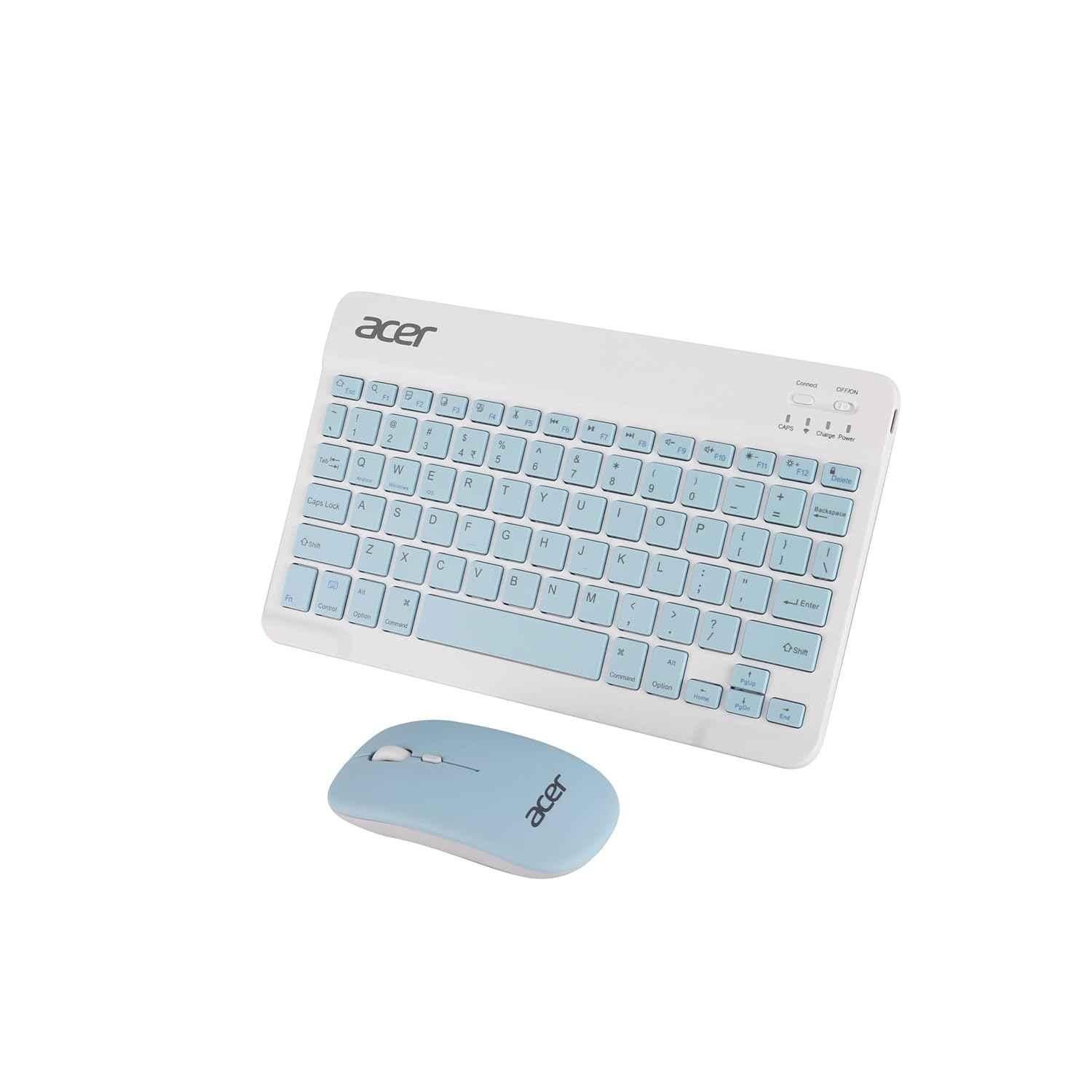 Acer Blue 10m Wireless Keyboard & 3 DPI Mouse Combo, ZC.A01SI.222