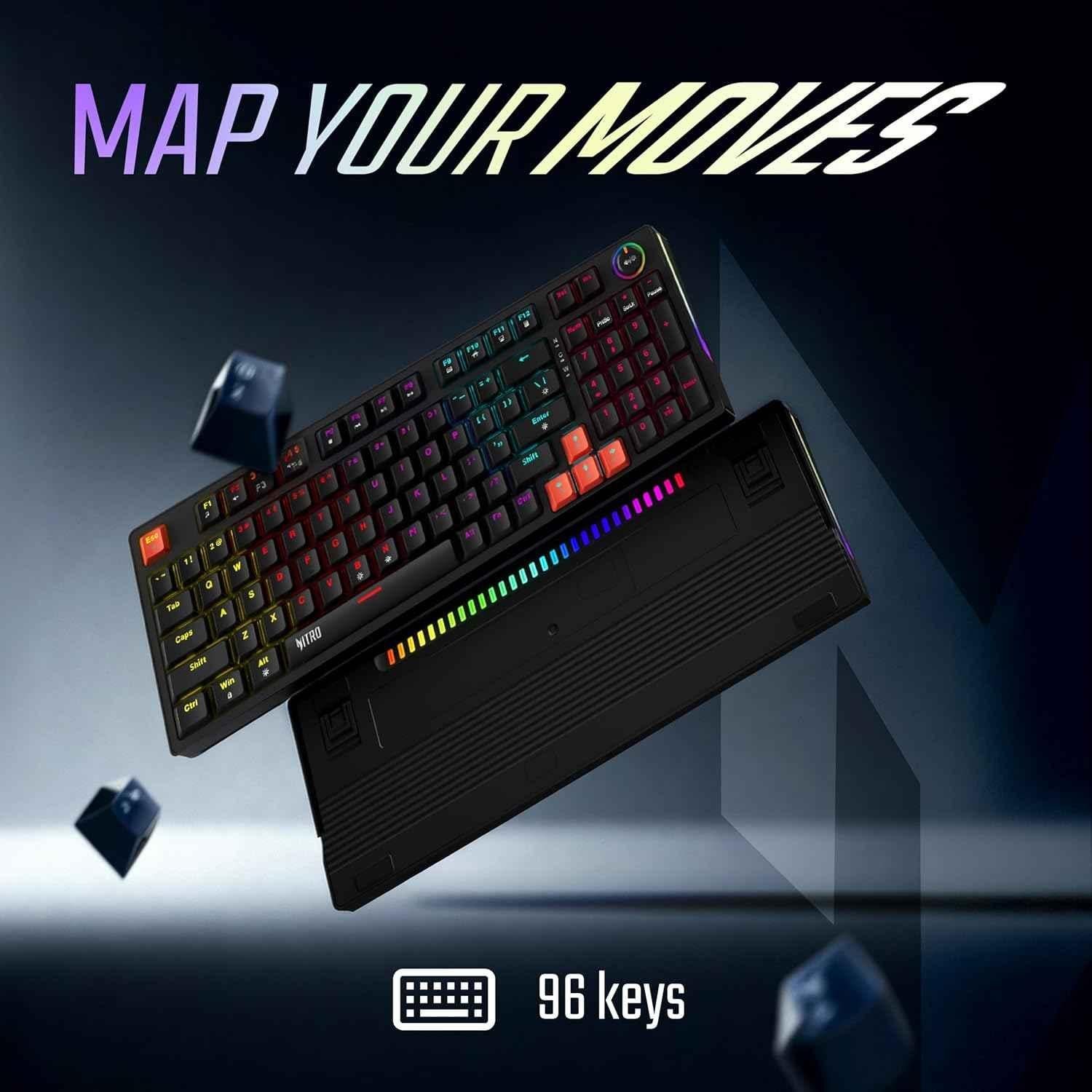 Acer Nitro G 96 Keys Black Wired Mechanical USA-A Gaming Keyboard with RGB Lighting, ZC.A01SI.3RW - view 5