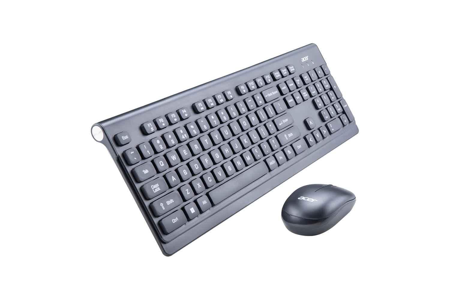 Acer Black Wireless Keyboard & Mouse Combo with 2.4 GHz Nano Receiver & 1600 DPI, ZC.A01SI.0EU - view 1