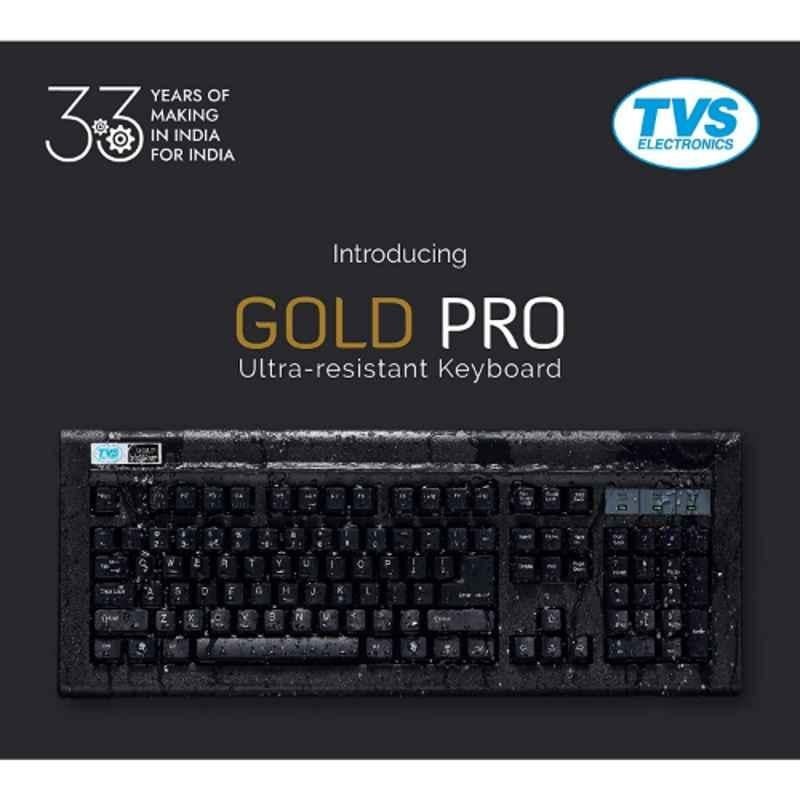 TVS Gold Pro Black Mechanical USB Wired Keyboard, TEC_12 - view 1