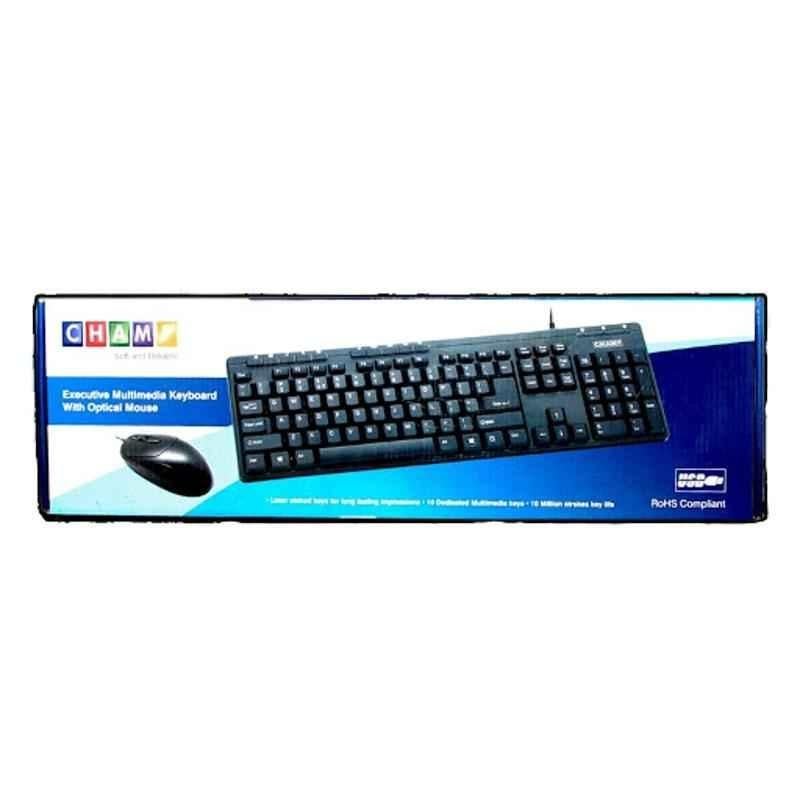 TVS Champ Combo Multimedia Computer Keyboard and Mouse - view 1