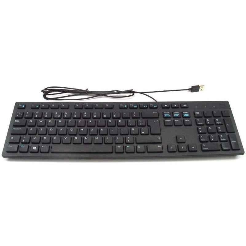 Dell KB216 Wired Multimedia USB Keyboard with Super Quite Plunger Keys - view 2
