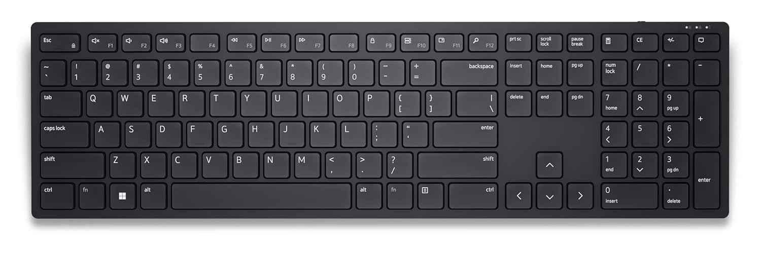 Dell KB500 Black Wireless Keyboard with USB Wireless Receiver, 2.4 GHz Interface & 2xAAA Batteries - view 4