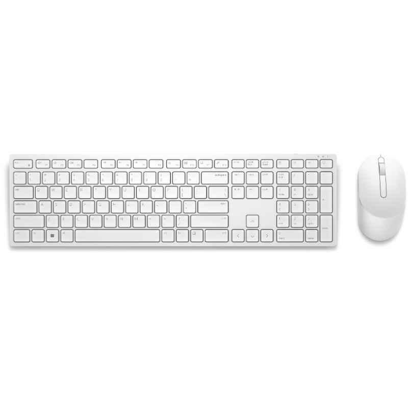 Dell KM5221W Pro Wireless White USB Keyboard & Mouse Combo