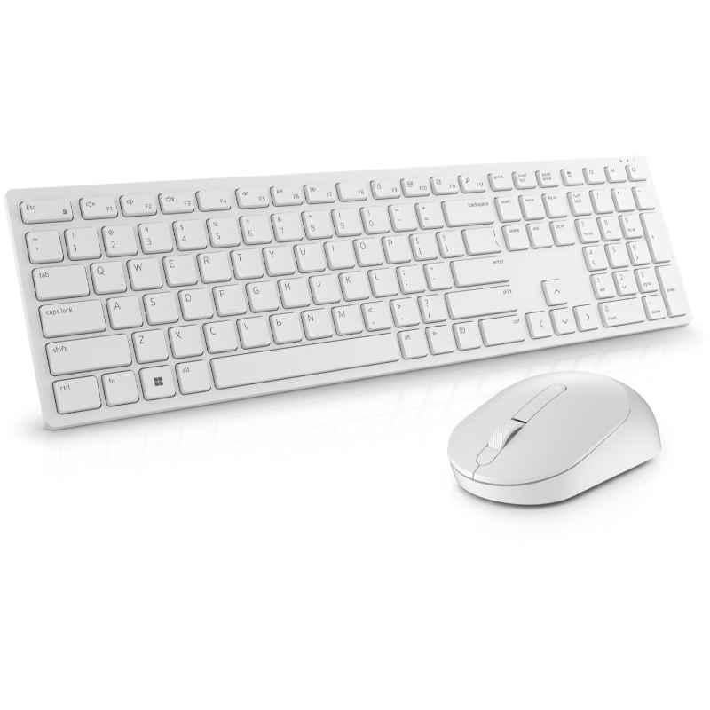 Dell KM5221W Pro Wireless White USB Keyboard & Mouse Combo - view 2
