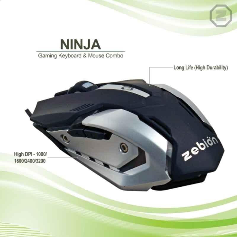 Zebion Ninja 104 keys Gaming Combo with 1 Year Warranty - view 2