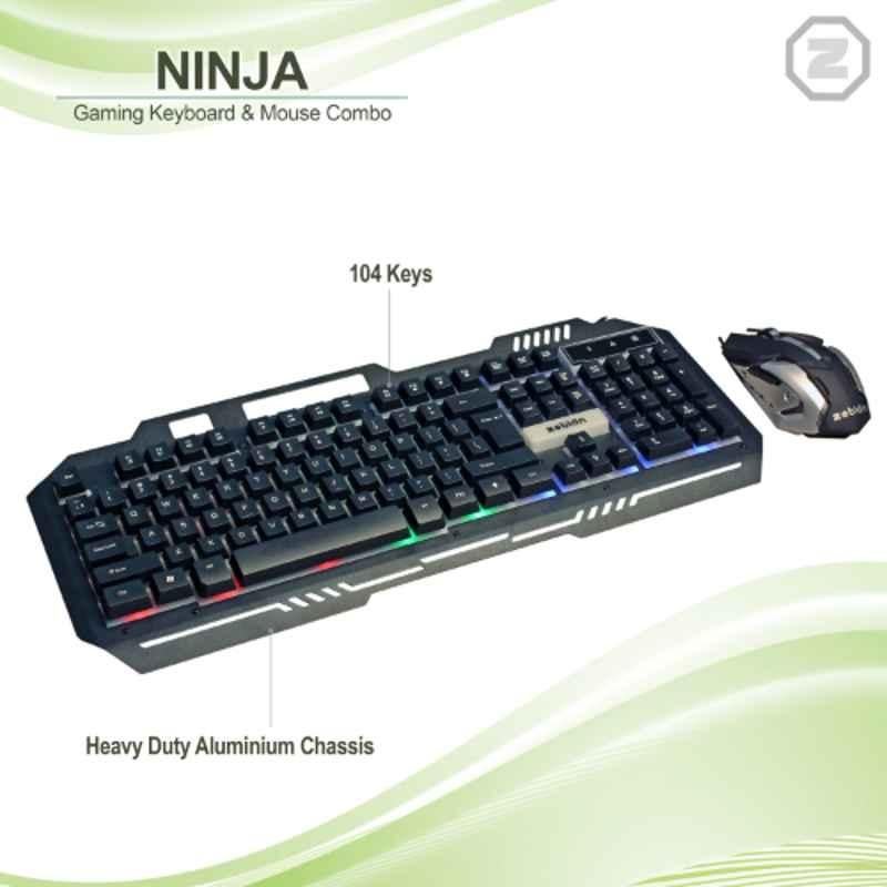 Zebion Ninja 104 keys Gaming Combo with 1 Year Warranty - view 3