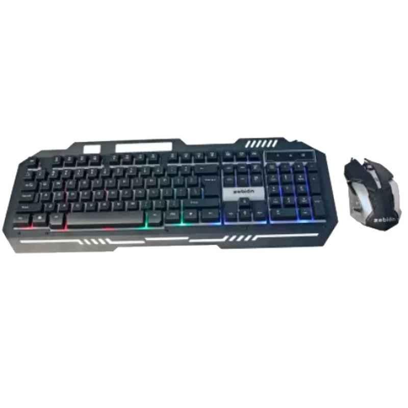 Zebion Ninja Black Wireless Gaming Combo with 1 Year Warranty