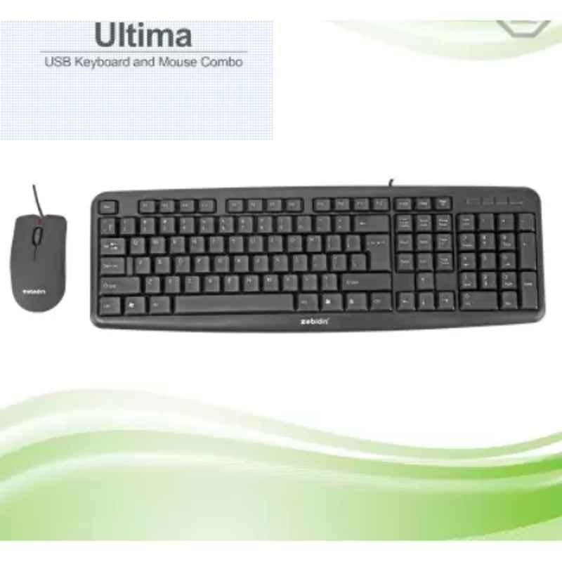 Zebion Ultima Red USB Wired Mouse & Keyboard Combo with 1 Year Warranty