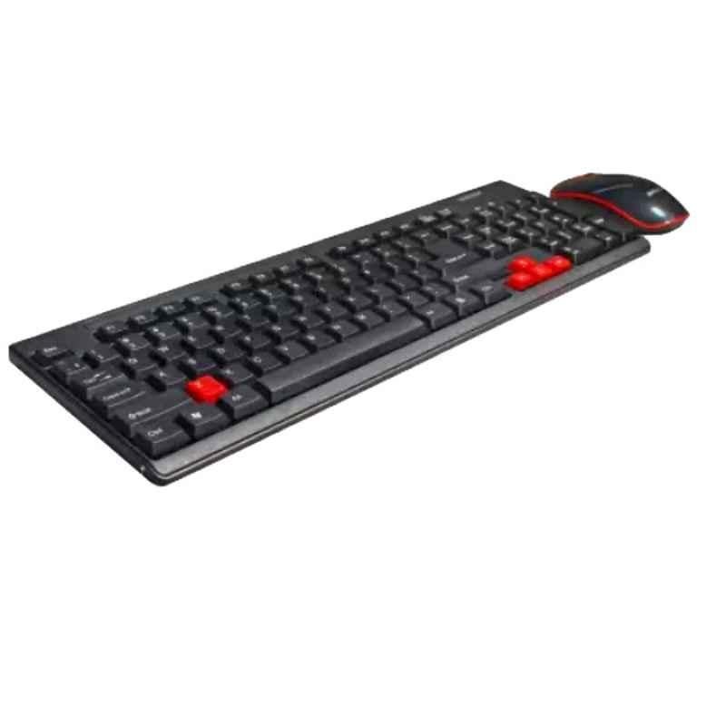 Zebion G2200 1000dpi Black Wireless Keyboard Mouse Combo