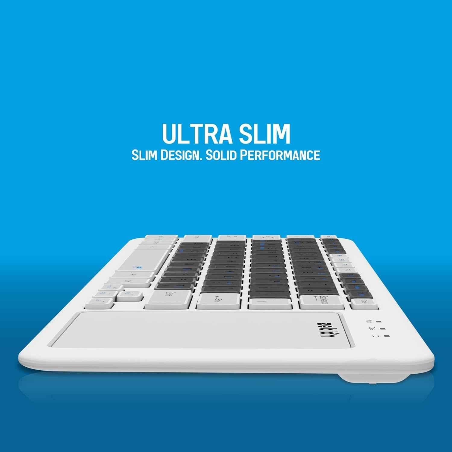 Zebion G3200 Padfusion 2.4GHz Dual Connectivity Wireless Keyboard with Built-in Touchpad - view 1