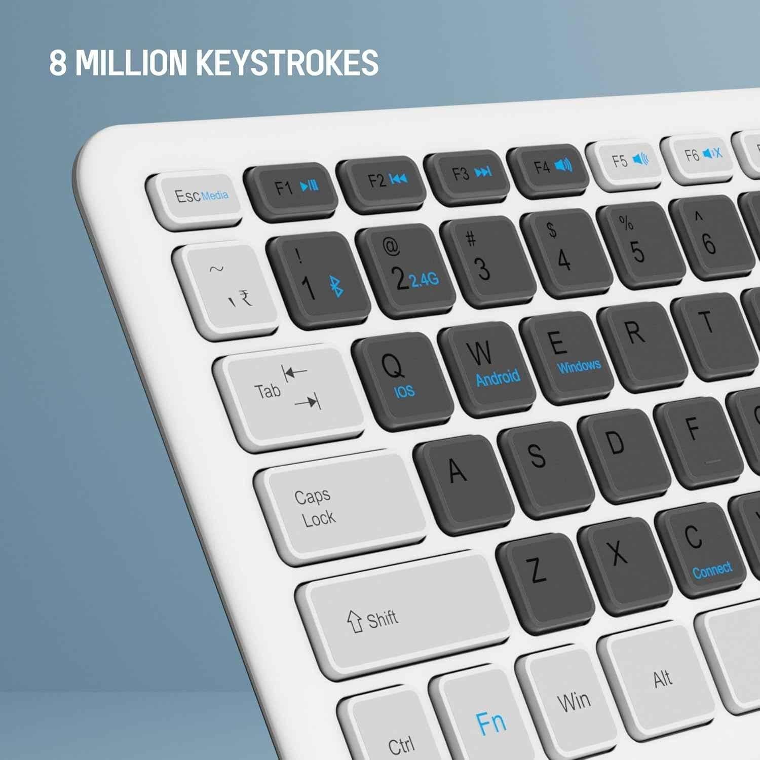 Zebion G3200 Padfusion 2.4GHz Dual Connectivity Wireless Keyboard with Built-in Touchpad - view 2