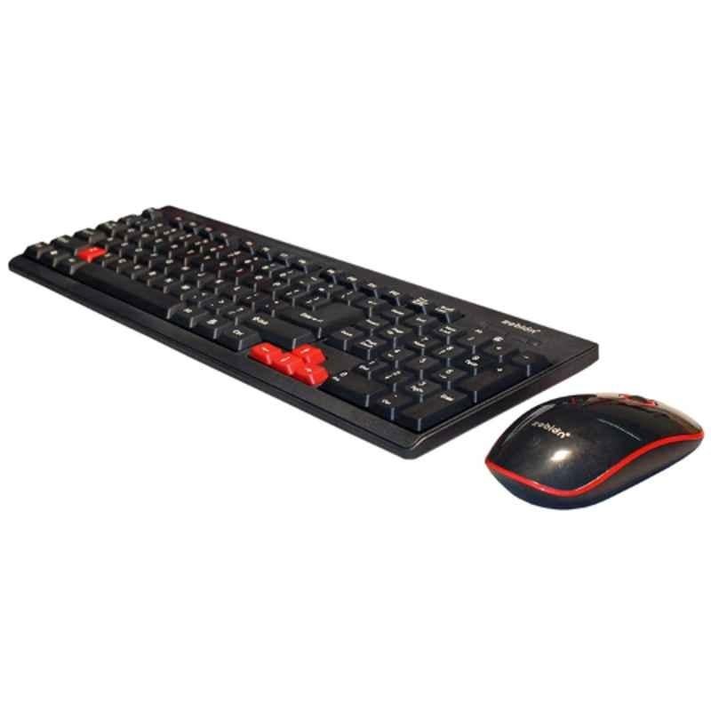 Zebion G2200 Black & White Wireless Keyboard Mouse Combo with Nano Receiver