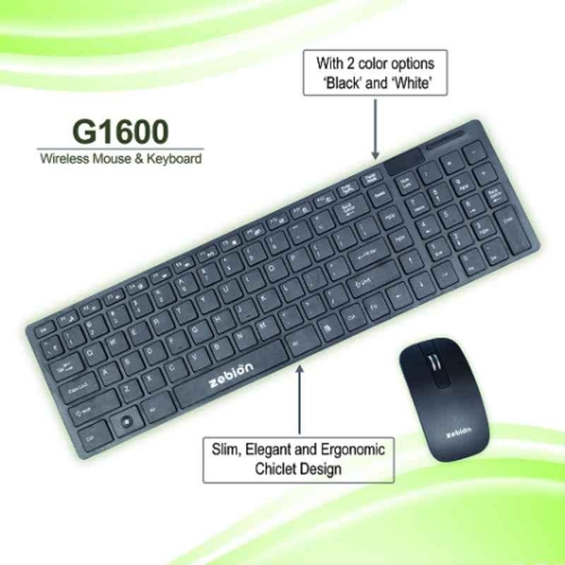 Zebion G1600 Wireless Keyboard Mouse Combo with Nano Receiver with 1 Year Warrenty - view 4
