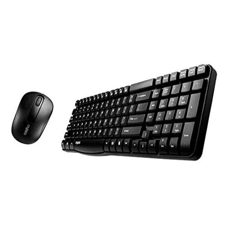 Rapoo X1800S Wireless Black Optical Mouse & Keyboard Combo - view 3