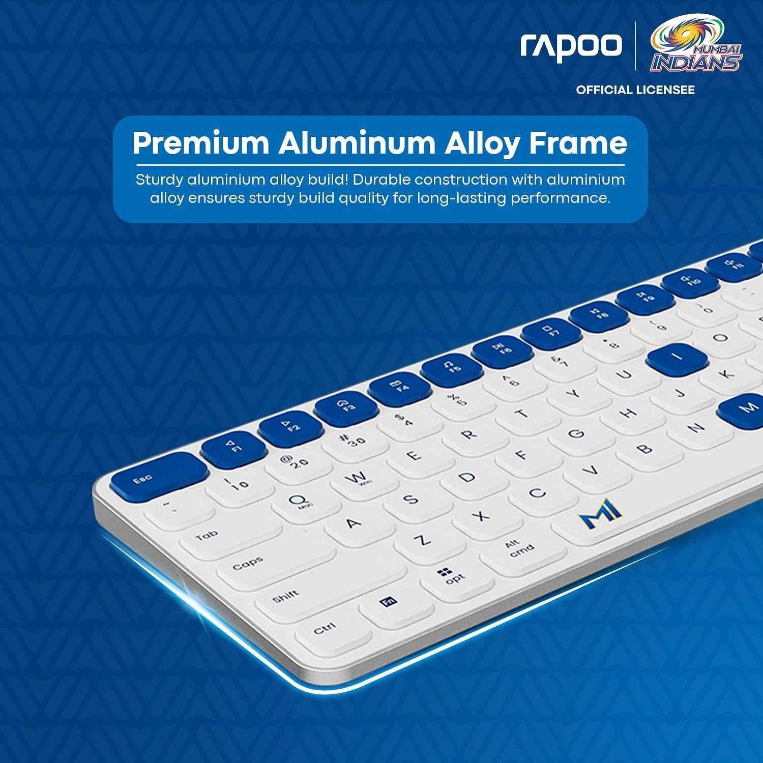Rapoo E9050L 2.4GHz 78 Keys White & Blue Wireless Keyboard - view 4