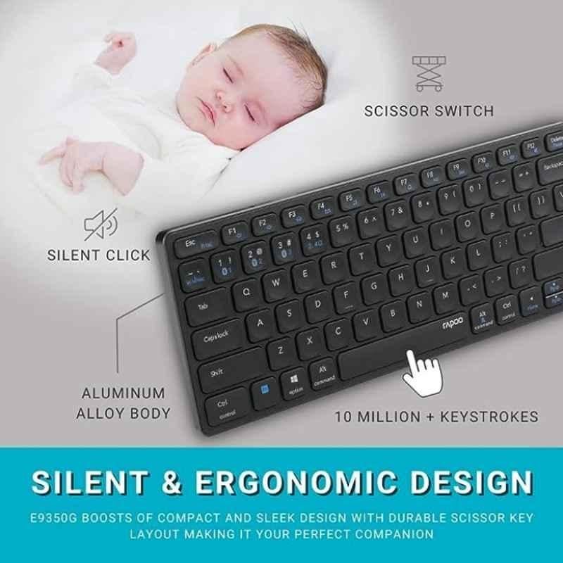 Rapoo E9350G C-Type Black Wireless Keyboard - view 1