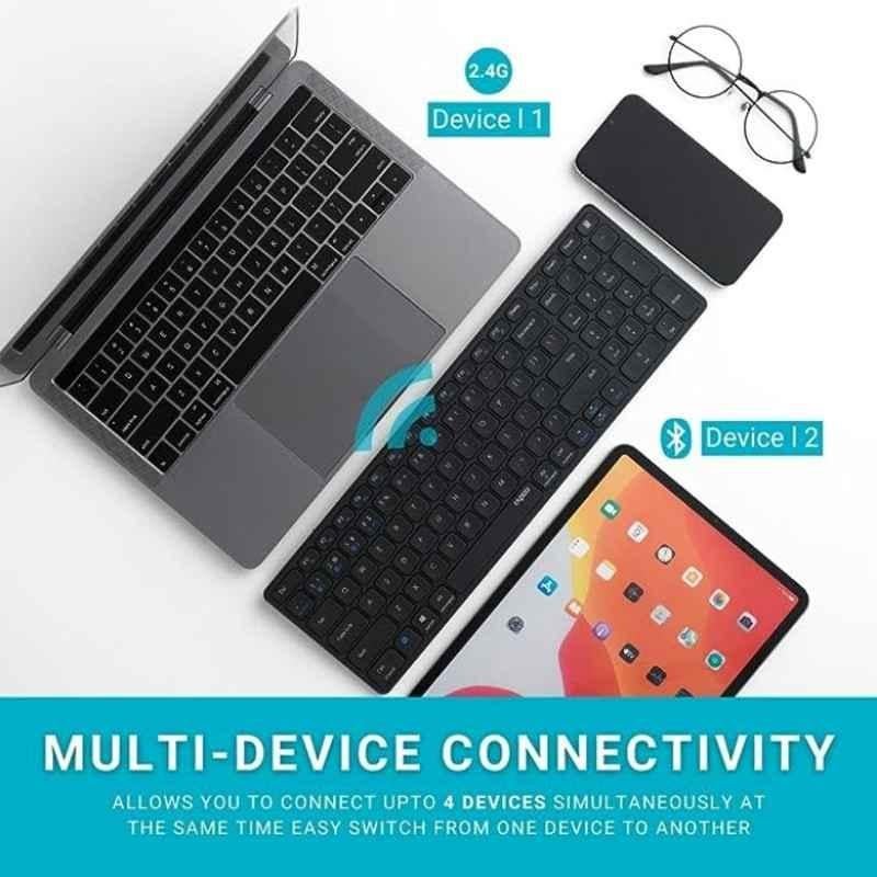 Rapoo E9350G C-Type Black Wireless Keyboard - view 2