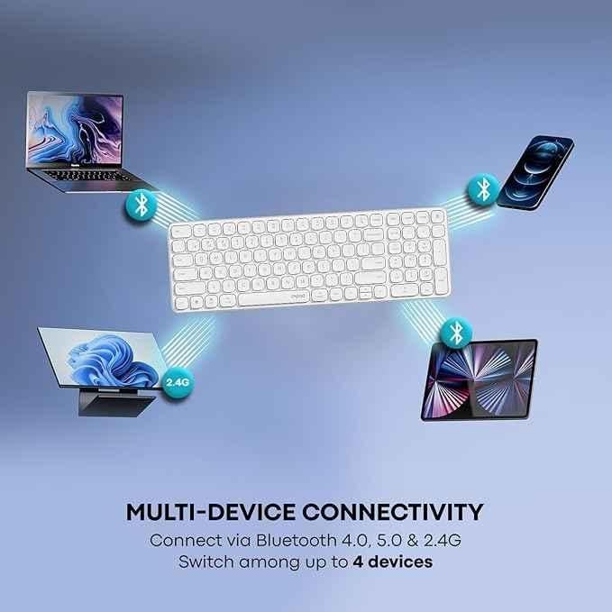 Rapoo E9350L 2.4GHz Bluetooth Wireless Multi-Device Keyboard - view 4