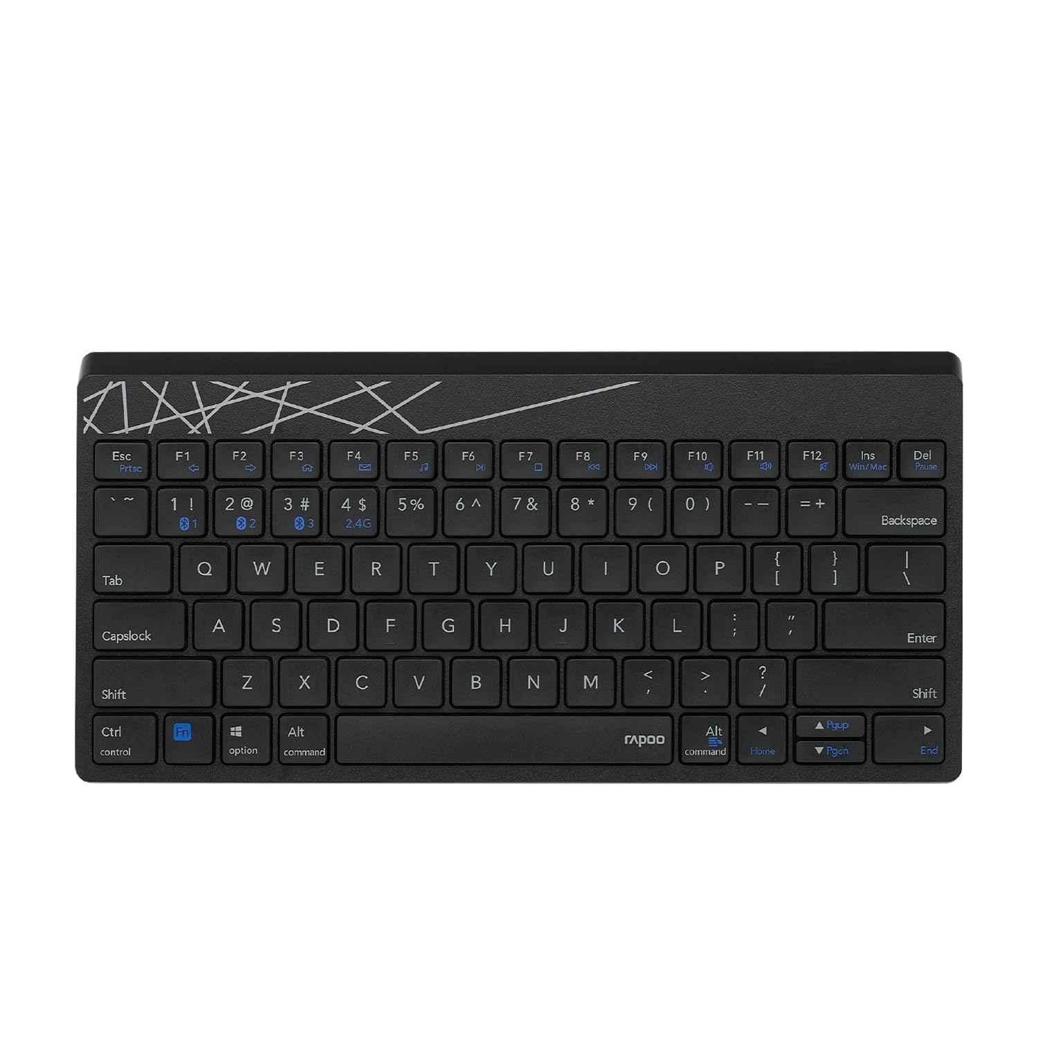 Rapoo K8000M 2.4GHz Black Multi-Mode Wireless Keyboard