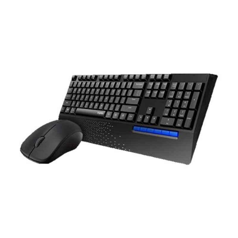 Rapoo X1960 Wireless Black Optical Mouse & Keyboard Combo - view 1