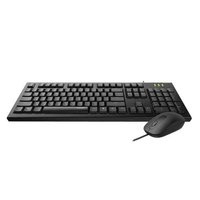 Rapoo X120 Pro Wired Black Keyboard & Mouse Combo - view 1