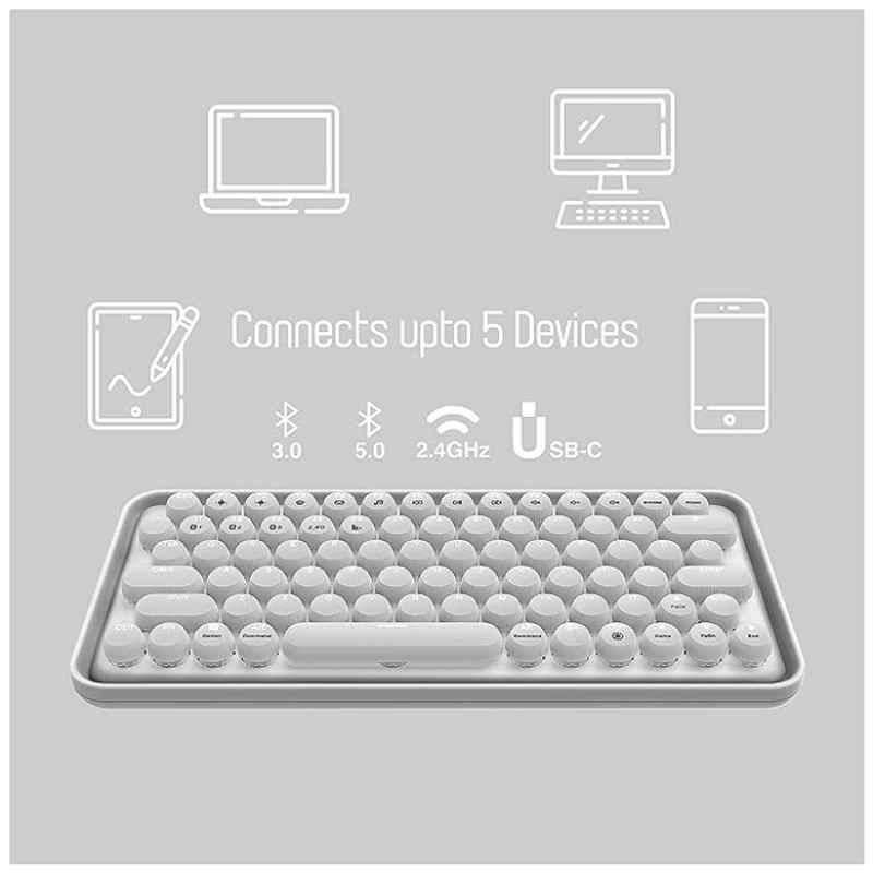 Rapoo Ralemo Pre 5 Silver Mechanical Wireless Keyboard - view 1